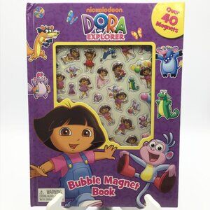 Dora the Explorer Bubble Magnet Book Picture Story w/ 40+ Magnets Nickelodeon